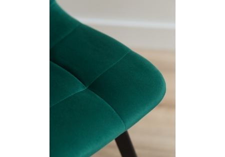 Стул на металлокаркасе Чилли зеленый, черный