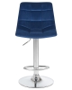 Набор 2 шт Стул барный TAILOR, синий велюр (MJ9-117)
