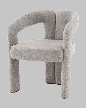 Стул Болинджер букле светло-серый