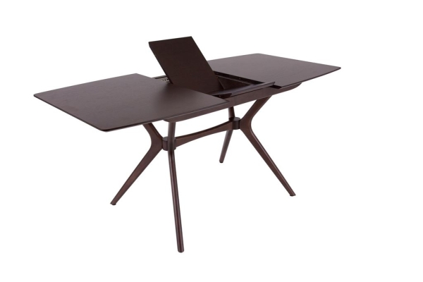 Стол Марко коричневый, дерево, прямоугольная столешница, раскладной