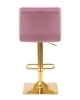 Стул барный GOLDIE пудрово-сиреневый велюр MJ9-52
