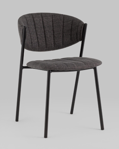 Стул Харпер ткань рогожка темно-серый