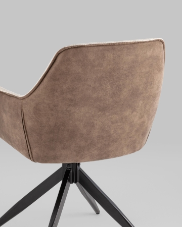 Стул обеденный Alba бежевый спинка экокожа