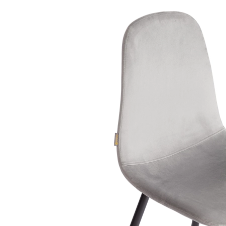 Стул BREEZE (mod. JSC-58) велюр и металл, серый и черный