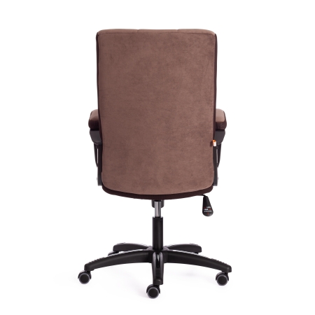 Кресло TRENDY флок и ткань, коричневый