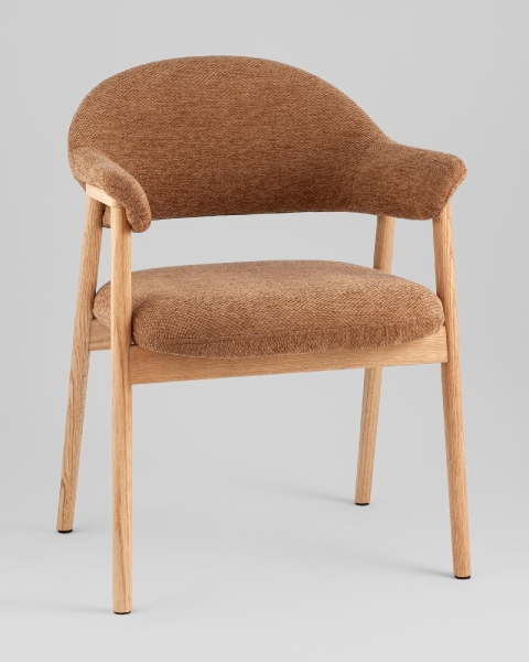 Стул обеденный Tavu с деревянными ножками терракотовый Стул обеденный Tavu с деревянными ножками терракотовый