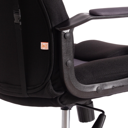 Кресло DRIVER (22) ткань, черный и серый