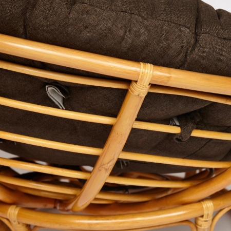 Кресло "PAPASAN" 23/01 W с подушкой мед, ткань коричневый, 3М7-147 фото в интернет-магазине Stoolmarket