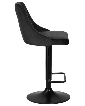 Набор 2 шт Стул барный JOSEPH BLACK, черный велюр (MJ9-101)
