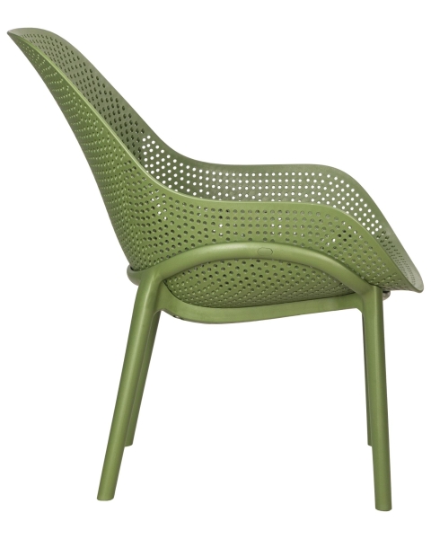 Набор 4 шт Кресло LONZO, зеленый хаки (G-17) c УФ-защитой