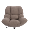 Кресло лаунж Relax/Релакс с пуфом светло-серый