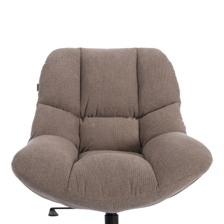 Кресло лаунж Relax/Релакс с пуфом светло-серый