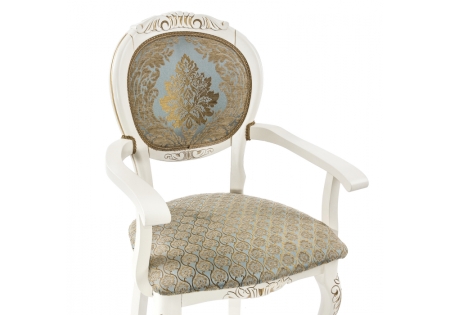 Кресло Adriano 2 молочный с патиной