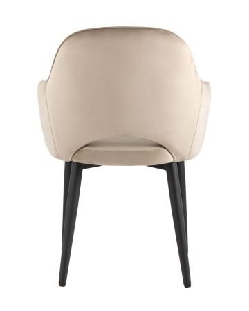 Стул Венера диамант велюр шампань с металлическими ножками