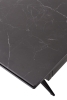 Стол FORIO 160 MATT BLACK MARBLE SINTERED STONE, BLACK