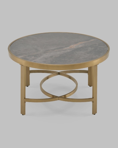 Журнальный столик Адриана 80*80 см серая керамика Журнальный столик Адриана 80*80 см серая керамика