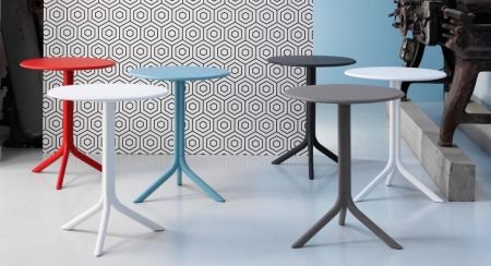 Стол пластиковый обеденный Step + Step Mini коричневый