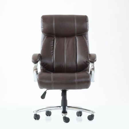 Кресло для руководителя K-303 коричневая экокожа