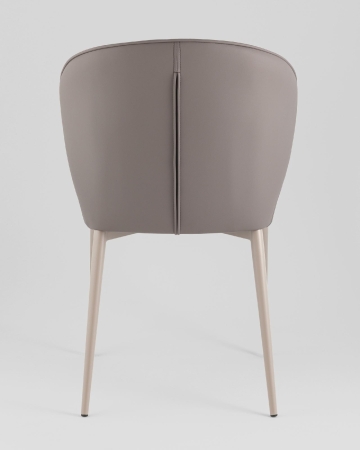 Стул обеденный Deia серая экокожа серые ножки