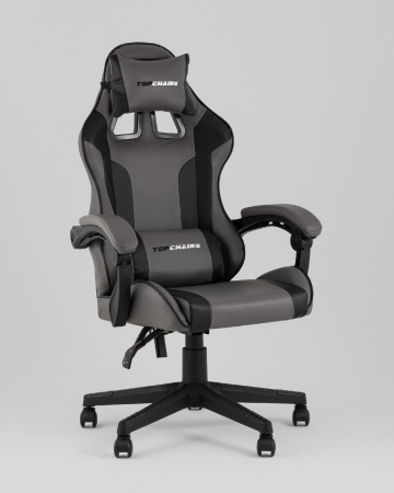 Кресло спортивное Commander TopChairs серо-черный