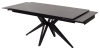 Стол FORIO 160 MATT BLACK MARBLE SINTERED STONE, BLACK