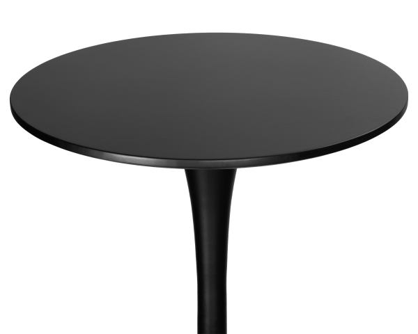 Стол барный MIA BAR черная столешница, черное основание