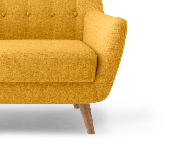 Диван Picasso двухместный горчичный