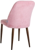 Стул Alen розовый, темный орех
