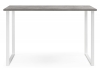 Стол деревянный Лиман 117 x 77 бетон светлый, белый матовый