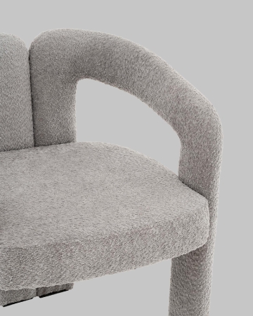 Стул Болинджер букле светло-серый