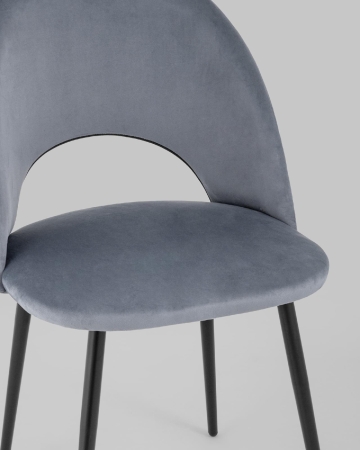 Стул Меган велюр серый