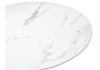 Керамический стол Тулип 90х74 белый мрамор, белый