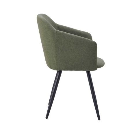 Стул DC-1727-2 зеленый PK598B-7 с черными ножками