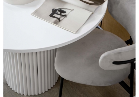 Стол деревянный Барел 90 белый, белый