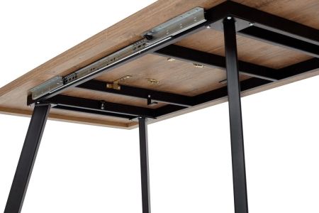 Стол BRICK M 120 дуб канзас, черный