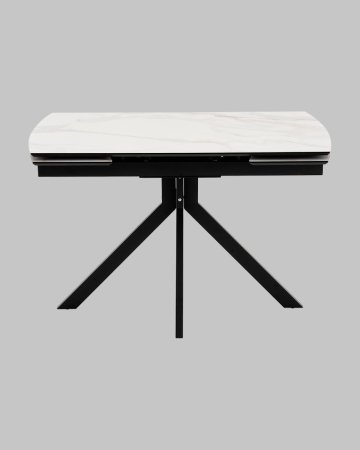 Стол Галац 120*80 см столешница стекло белое