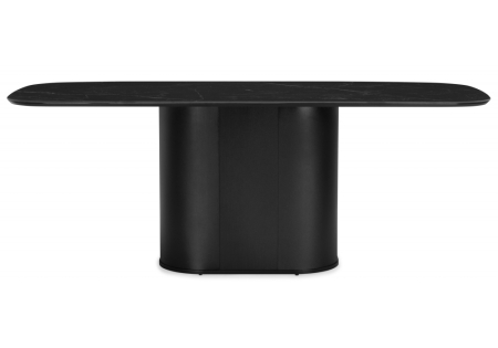 Керамический стол Эллипсо 200х90 shakespeare black, черный