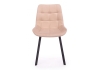 Стул на металлокаркасе Челси 360 П бежевый (zd 210), черный np