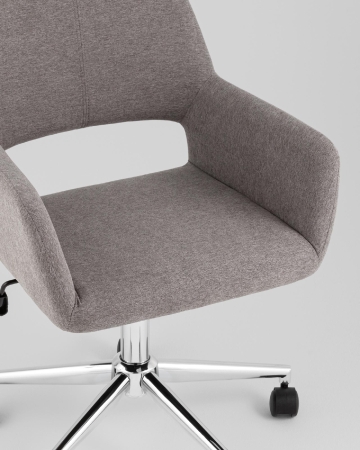 Стул офисный ROSS рогожка темно-серый