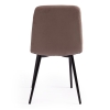 Стул CHILLY MAX велюр и металл, 45х59х88 см, серо-бежевый 08, черный