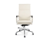 Кресло офисное Харман (ivory) хром слоновая кость экокожа