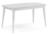 Стол деревянный Адель 145(190)x80 белый матовый