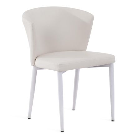 Стул AMY (mod 09) металл, PU, 57x52.5x75, белый