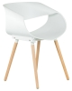 Набор 4 шт Стул обеденный ALIEN, ножки светлый бук белый (W-02)