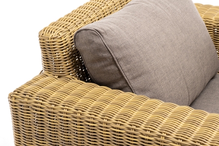 "Боно" кресло из искусственного ротанга, соломенный