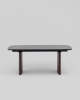 Стол обеденный Астарта раскладной 180-260х90 см керамика темная