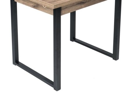 Стол деревянный Форли дуб велингтон, черный матовый