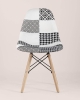 Стул DSW пэчворк черно-белый