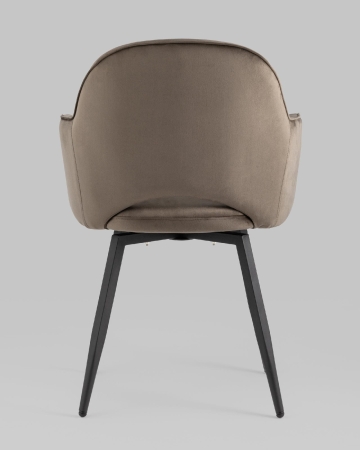 Стул Венера вращающийся велюр коричневый 2 шт.