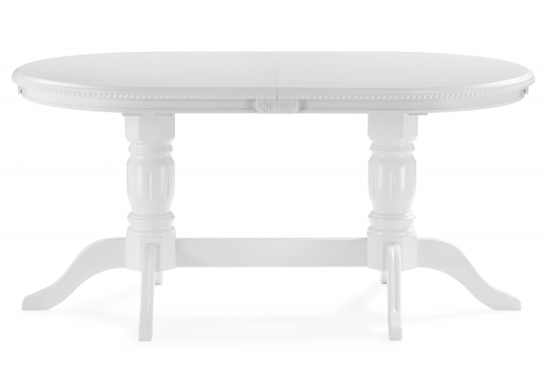 Стол деревянный Эвклаз овальный белый